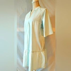SHEIN - Comfortable Pale Aqua Dress / Long Blouse - L 8/10